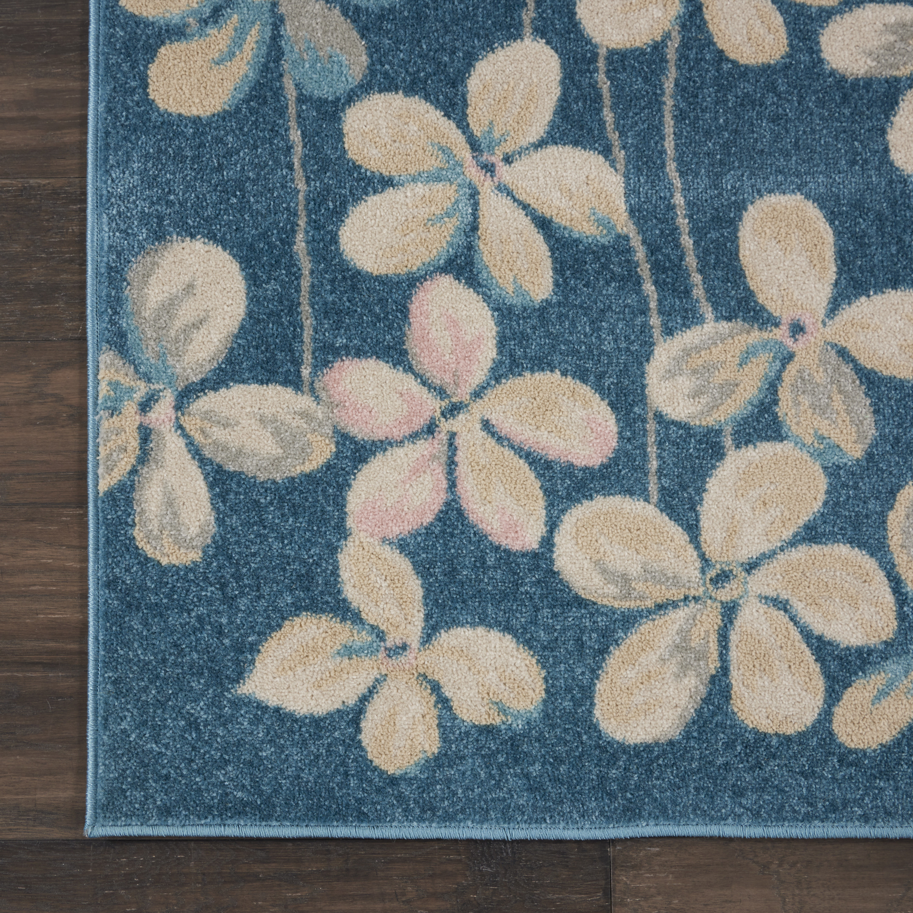 Nourison Tranquil 8'10" x 11'10" Turquoise Contemporary Indoor Rug