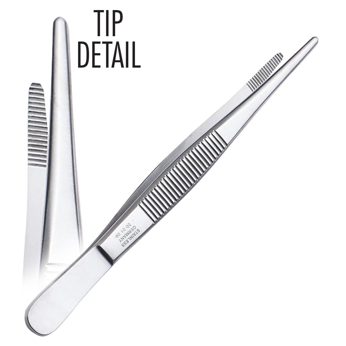 ACE Dressing Forceps, straight, standard serrated