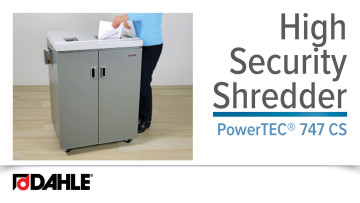 <big><strong>PowerTEC® 747 CS</strong></big><br>High Security Shredder