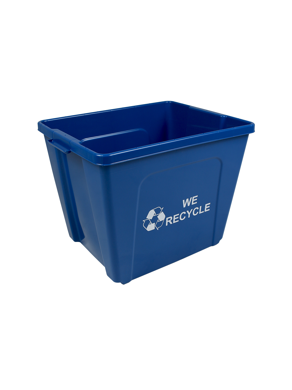 CURBSIDE – Single – Body – True 16 – Mobius Loop-We Recycle 2 Sides – Busch Blue