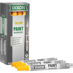Medium Tip Paint Markers, Yellow, 12 Count