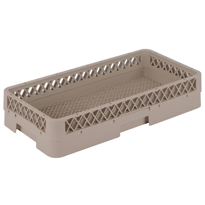 Half-size Traex® flatware rack with one extender in beige