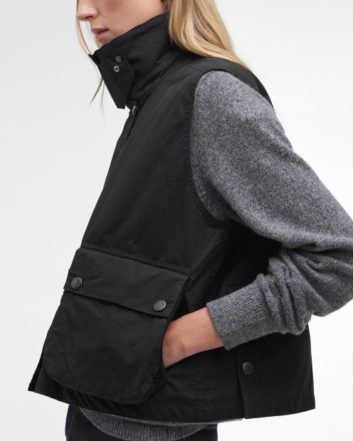 Barbour for Margaret Howell Women's Bedale Casual Gilet Black