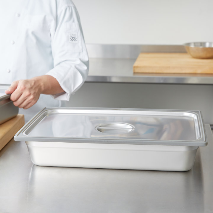 Full-size high-temperature silicone pan band in gray