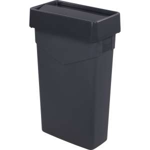 Carlisle, TrimLine, 23 gal, Polyethylene, Gray, Rectangle, Receptacle