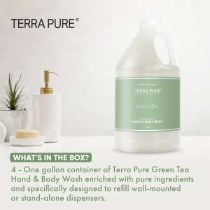 DHSGAL04DBGW128, Diversified Hospitality, Terra Pure, Terra Pure Green Tea Hand & Body Wash Lotion Soap,  1 gal Bottle