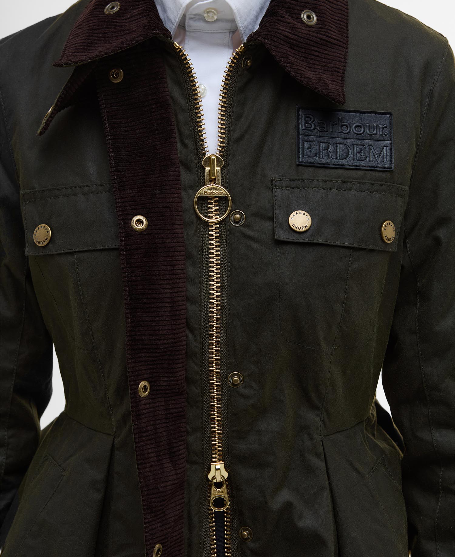 Barbour x ERDEM Constance Waxed Jacket image number 7