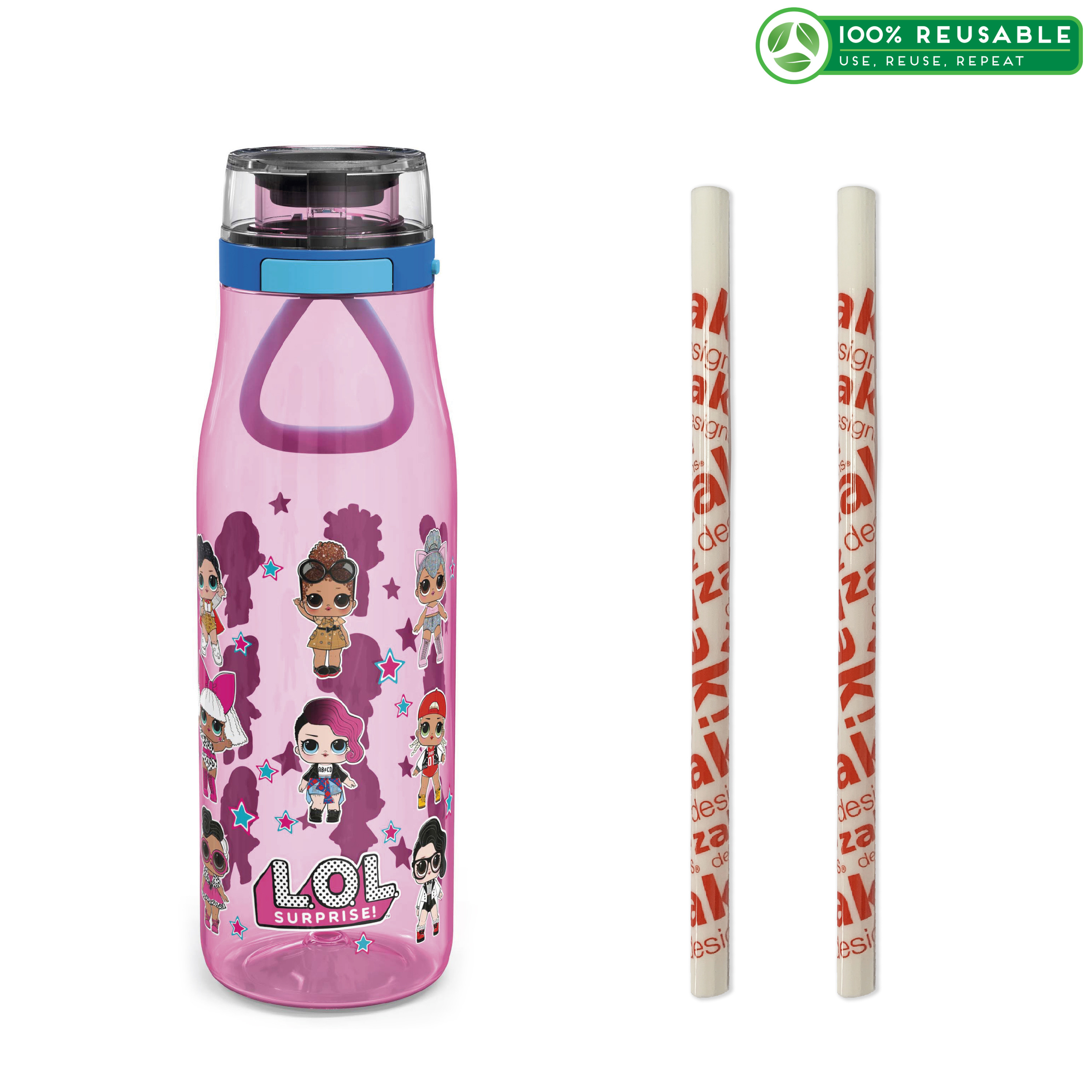 LOL Surprise 25 ounce Water Bottle, Favorite LOL Characters, 3-piece set slideshow image 1 LOL Surprise 25 ounce Water Bottle, Favorite LOL Characters, 3-piece set slideshow image 1