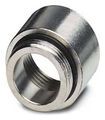 Adapter O-Ring Seal Brass/Nickel Plated M32 Connection IP68 1/2 in. NPT Silver 25 mm L