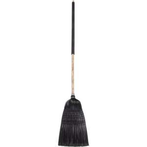 Carlisle, Flo-Pac®, 12in, Warehouse/Janitor Corn Broom 57in Overall, Synthetic Bristles, Black