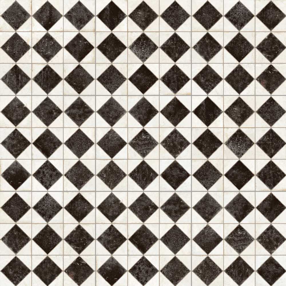 Kings Arles Black 13 in. x 13 in. Ceramic Floor and Wall Tile