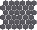 Back to Basics Grey 2″ Hexagon Mosaic