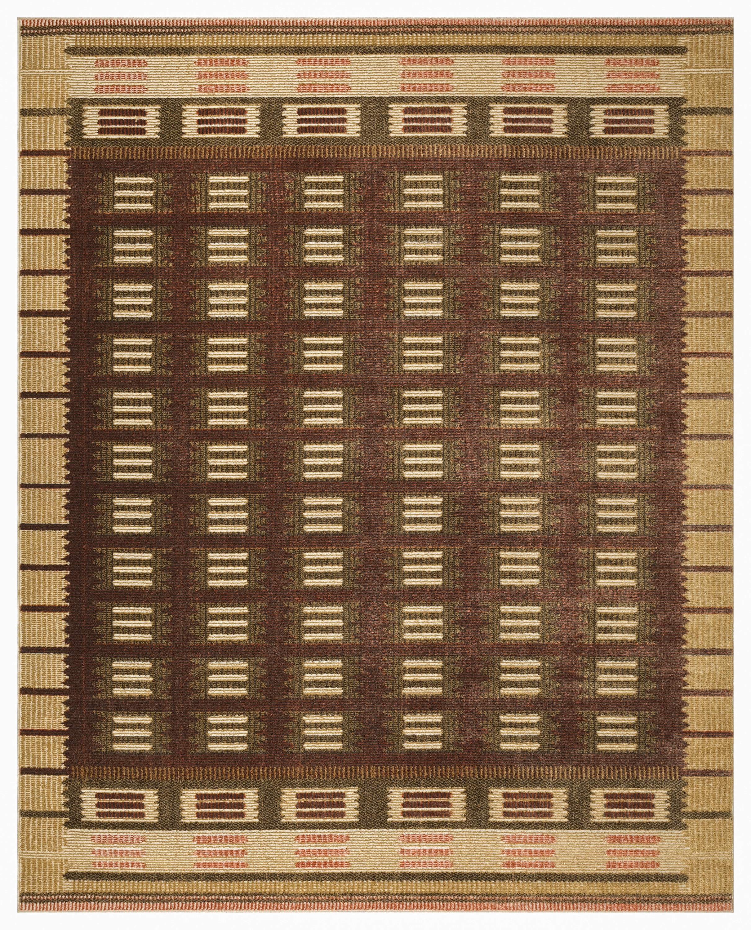 Nourison Nordic 8' x 10' Rust Modern Indoor Rug