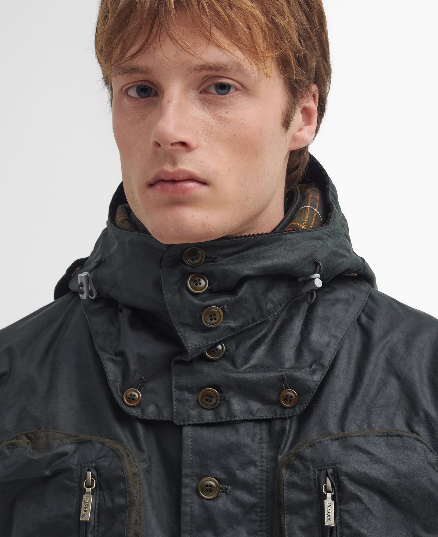 Barbour x TO KI TO Outland Waxed Jacket image number 3