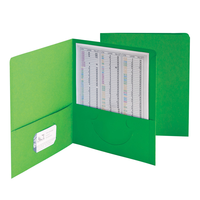 Two-Pocket+Heavyweight+Folder%2C+Up+to+100+Sheets%2C+Letter+Size%2C+Green%2C+Pack+of+25