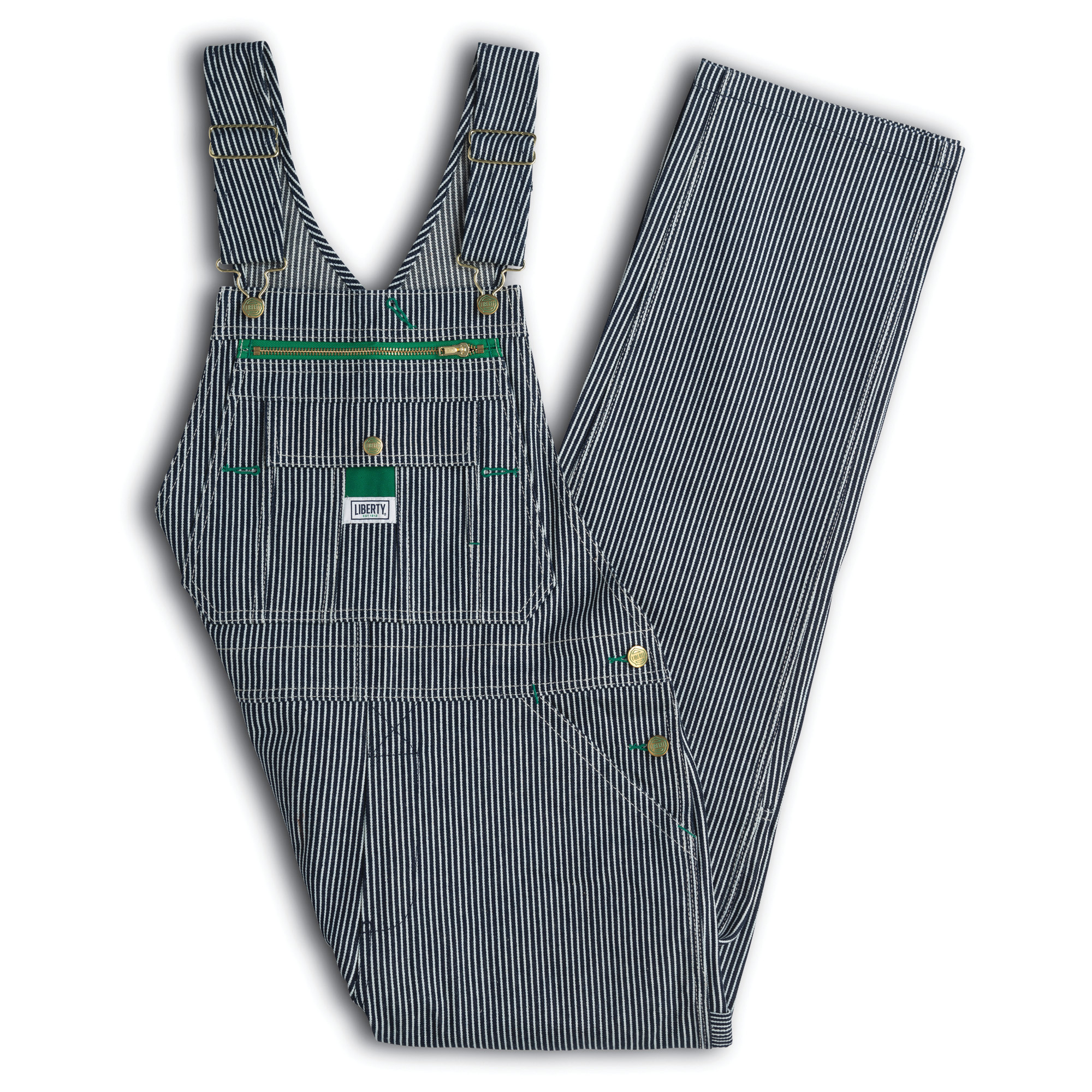 Liberty Women‘s Hickory Stripe Bib Overalls-Liberty