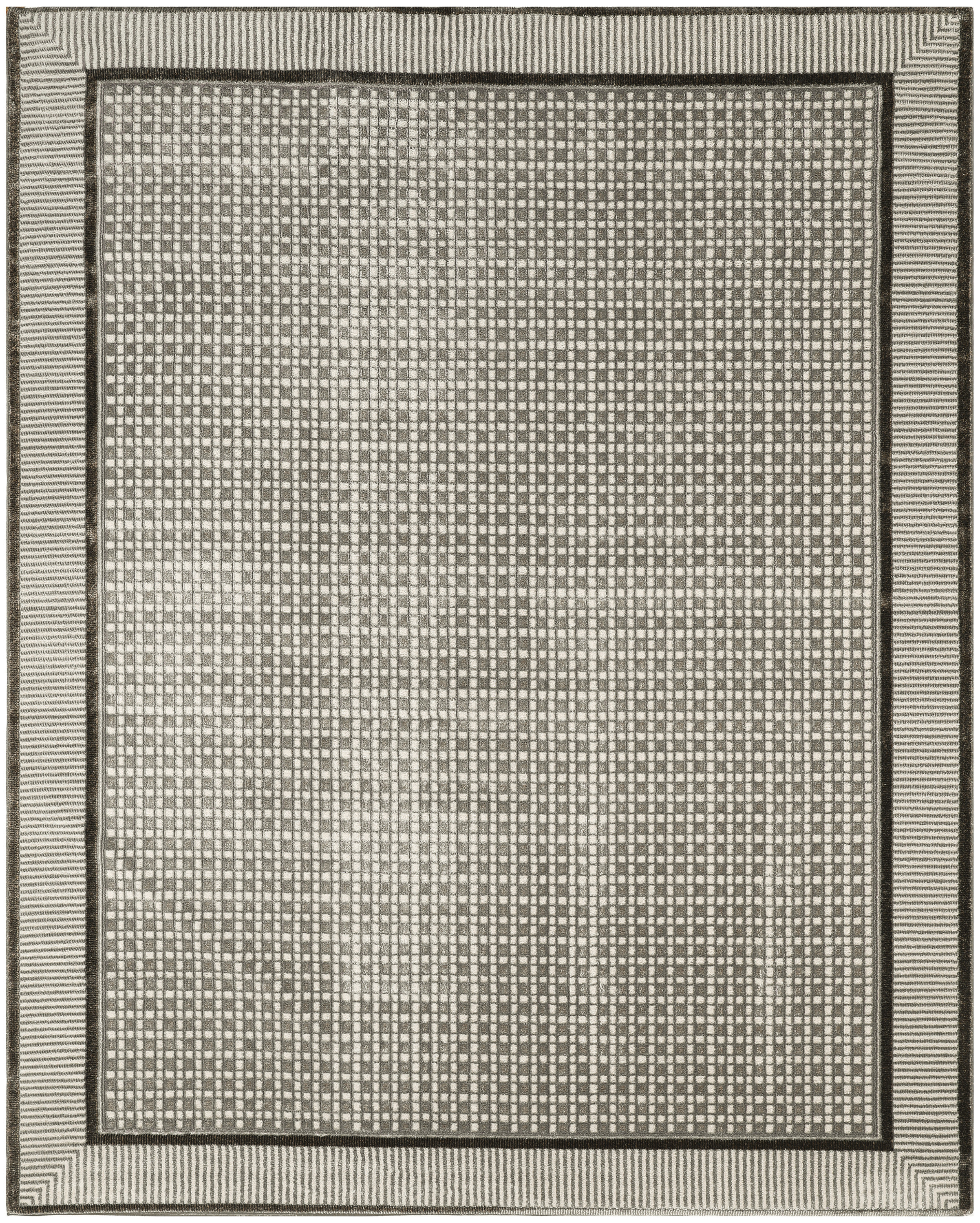 Nourison Nordic 8' x 10' Ivory Grey Modern Indoor Rug