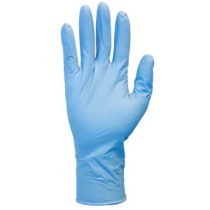 Impact, Safety Zone®, Medical Grade Gloves, Nitrile, 8.25 mil, Powder Free, XL, Blue