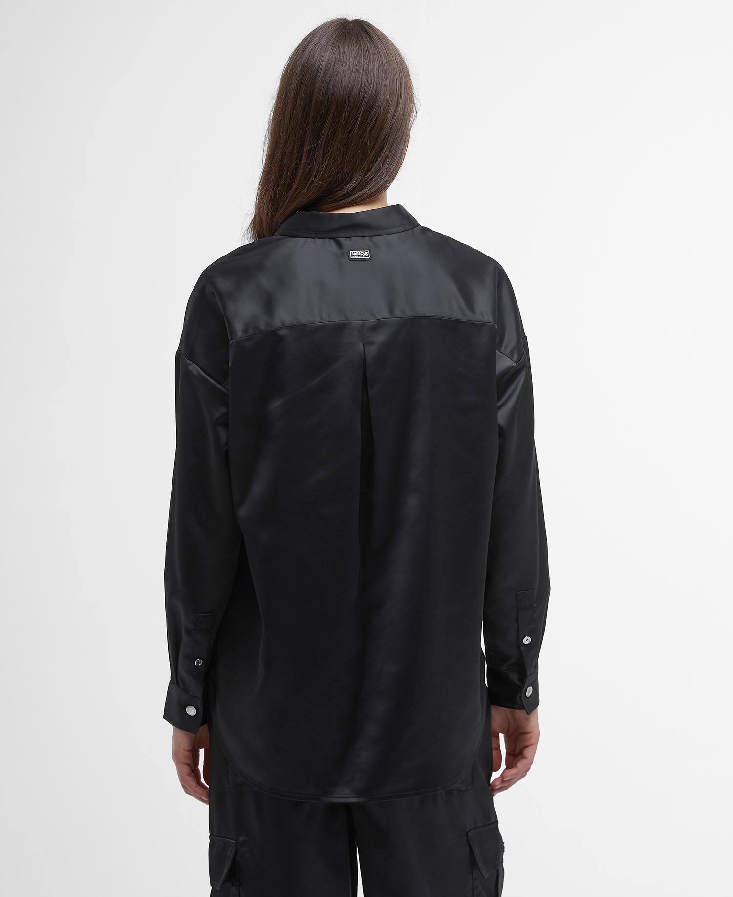 Della Satin Long-Sleeved Shirt image number 2