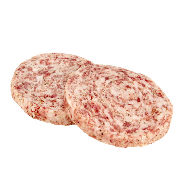 OLD TYME(r) Sausage, Patty, 128/1.5 oz, 12 lb . C1C0 - Front Center Out of Package (Hi Res)