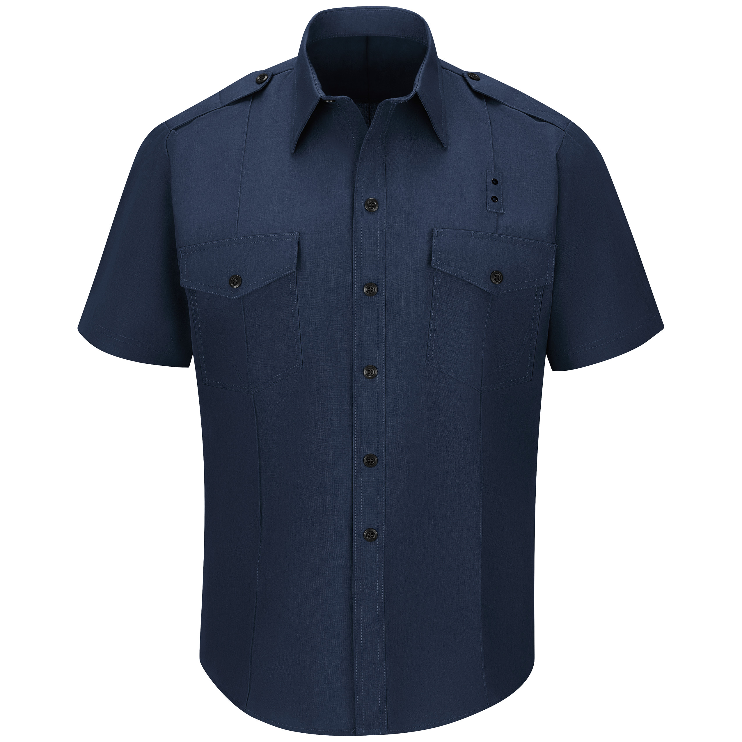 Men‘s Non-FR 100% Cotton Short Sleeve Fire Chief Shirt-Workrite Fire Service