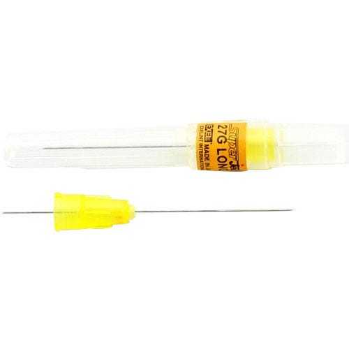 Superject Dental Needle, 27 G Long (32 mm), Plastic Hub, Yellow  100/Box