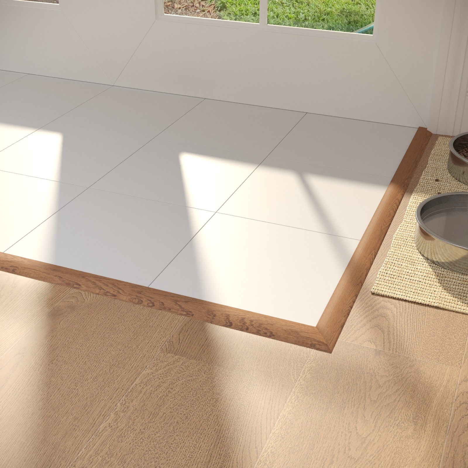 Barnyard Brut Cali Hardwoods Reducer Flush view 1