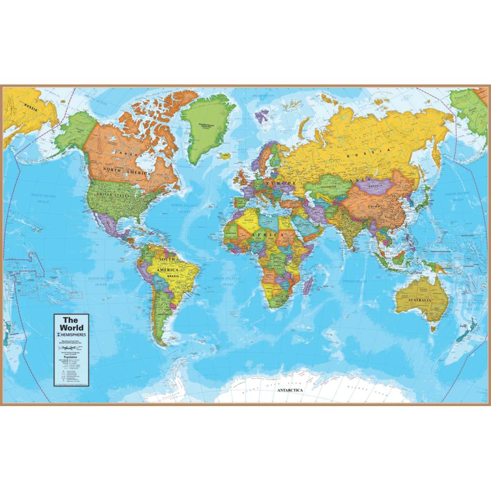 World Map International 500-Piece Jigsaw Puzzle RWPHMP01