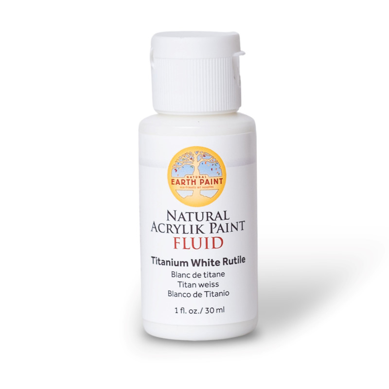Natural Fluid Acrylik Paint, 1 oz, Titanium White Rutile