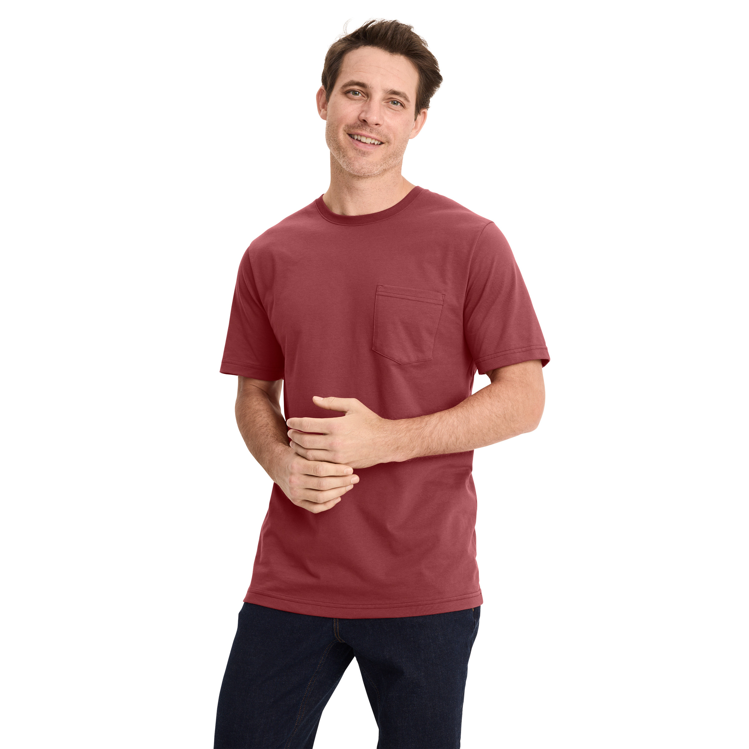 Jockey Men's Made in America Heritage Short Sleeve Pocket Tee - Picture 24 of 46