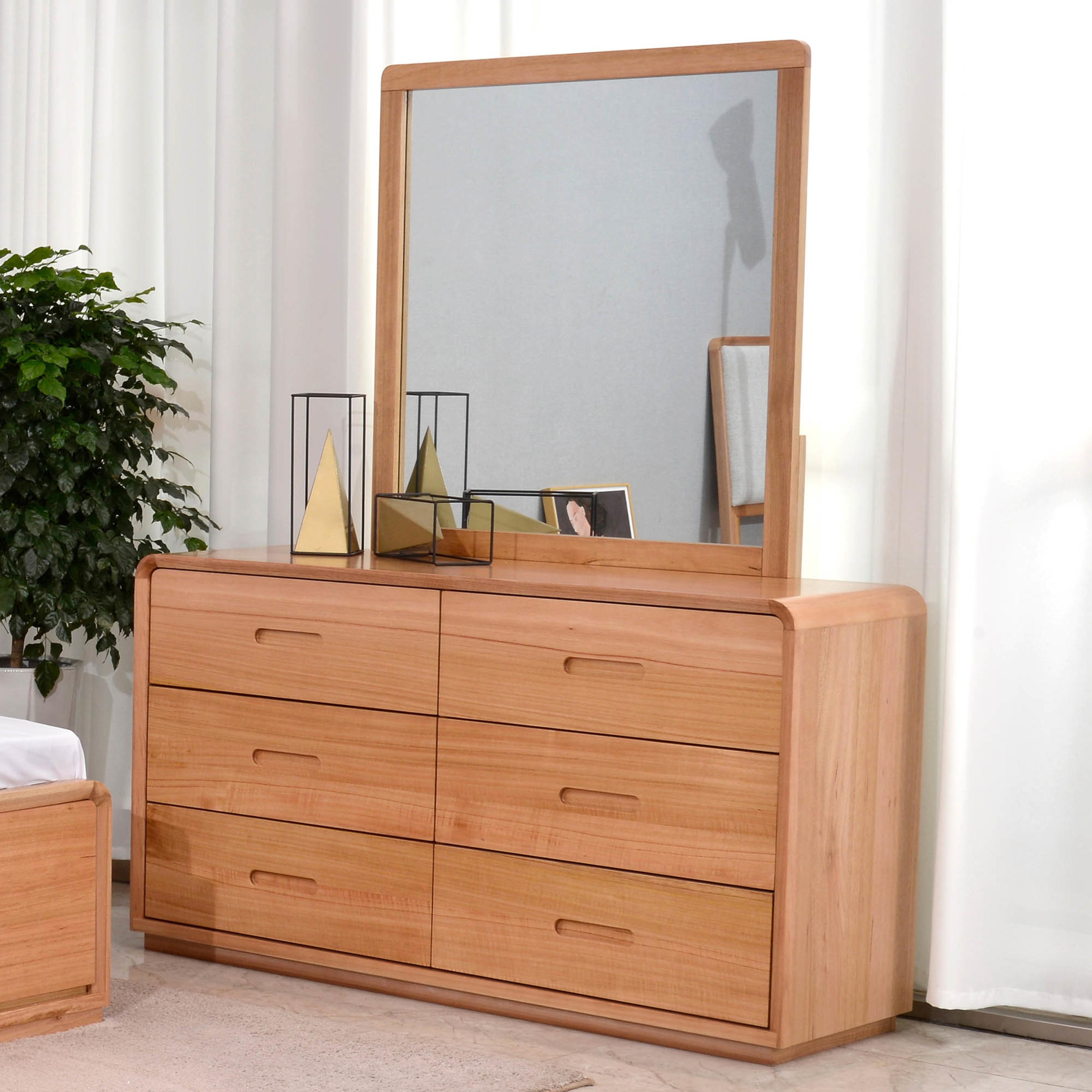 Lifestyle image of the Valentine Mirror, Natural from Forty Winks