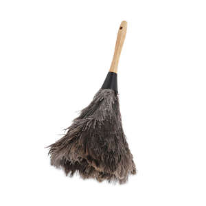 Boardwalk, Professional Ostrich Feather Duster, 4" Handle, Ostrich Feather, Gray, 8 in