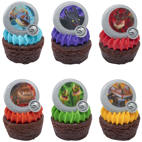 DreamWorks How to Train Your Dragon Dragon Shield Cupcake Rings