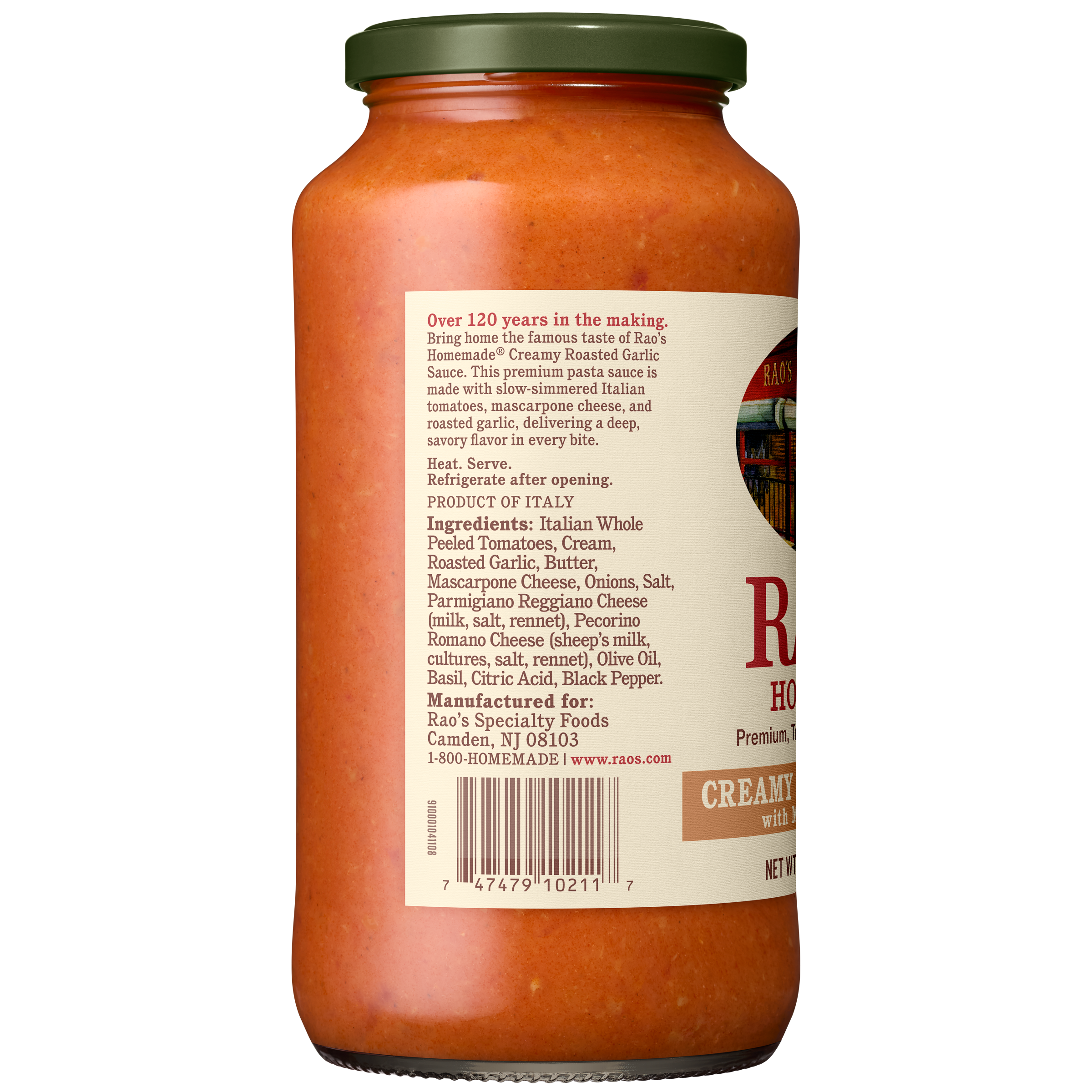 Creamy Roasted Garlic with Mascarpone Sauce, 24 oz - Left Image
