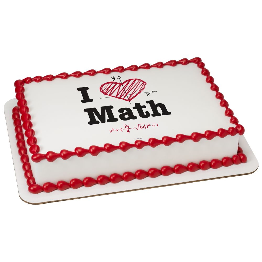 Image Cake I Love Math