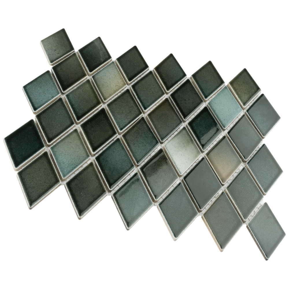 Hudson Kite Stormy Night 10-1/8 in. x 11-3/4 in. Porcelain Mosaic Tile