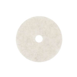 3M,  Natural 3300 Burnish Round Floor Pad, 27", White