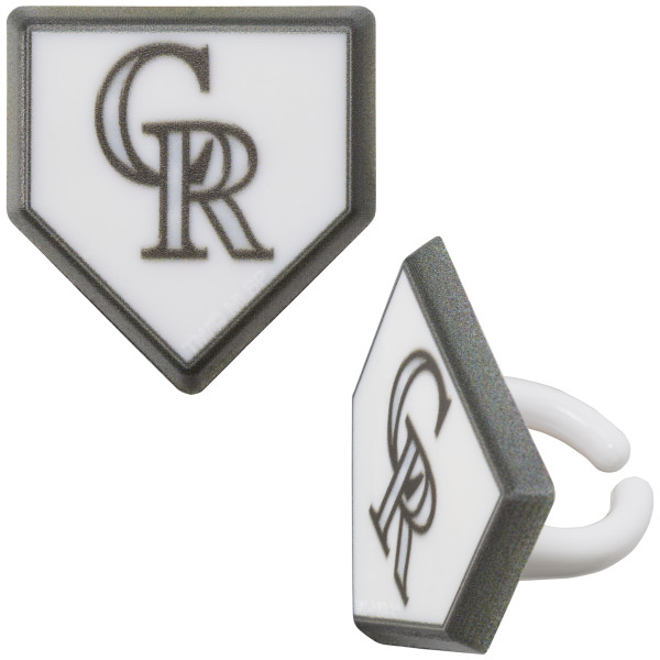 MLB® Home Plate Team Logo Cupcake Rings