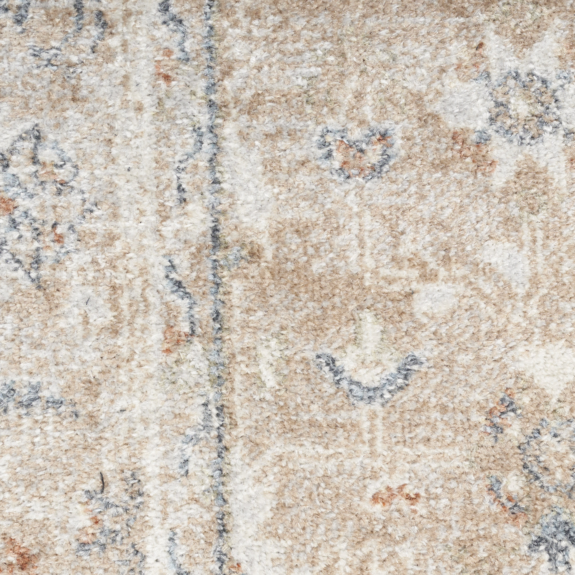Nourison Astra Machine Washable 4' x 6' Sage Multi Vintage Indoor Rug