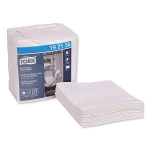 Tork, Heavy-Duty 1/4 Fold, 1 ply, 12.50"x13.00", Paper, Industrial Wipers, White