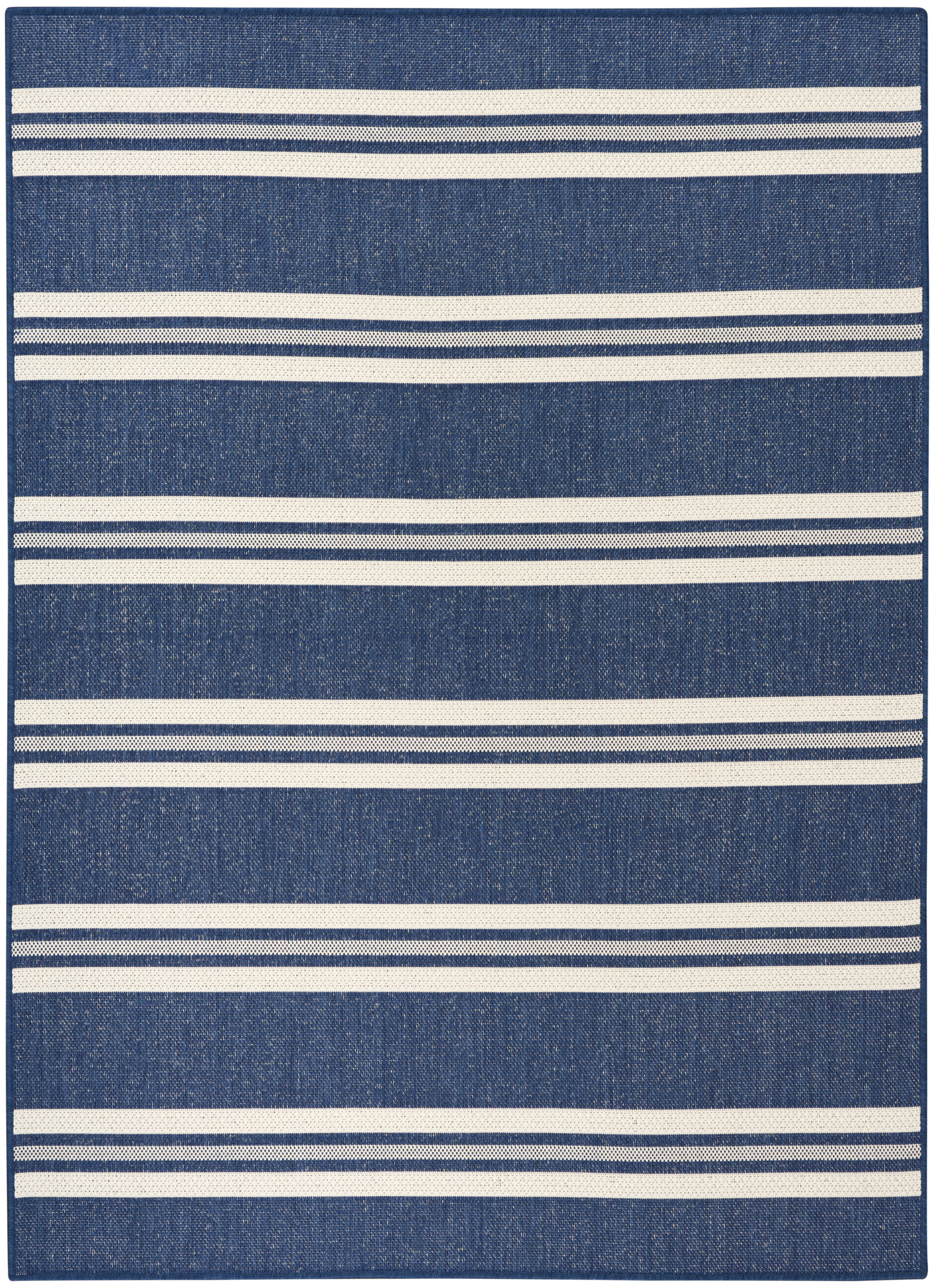 Nourison Horizon Indoor/Outdoor 5' x 7' Navy Modern Rug