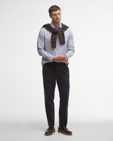 Carlton Tattersall Tailored Long-Sleeved Shirt 