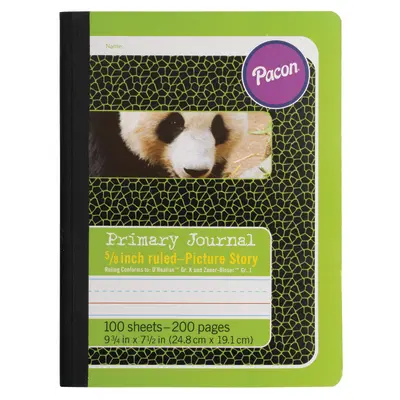 Pacon Primary Composition Book, D'Nealian Grade K / Zaner-Bloser Grade 1, 5/8