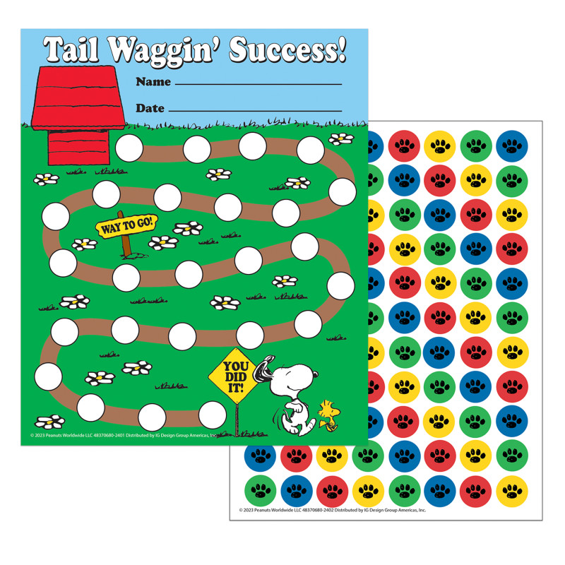 Peanuts® Mini Reward Charts with Stickers, Pack of 36