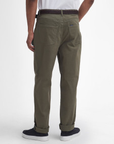 Washed Stretch Regular Trousers