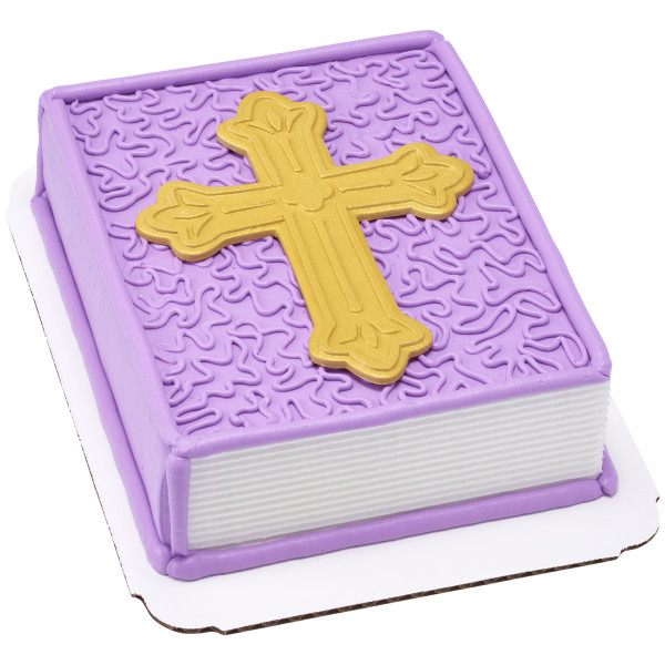 Gold Cross - Red 3 Free Gum Paste Layon