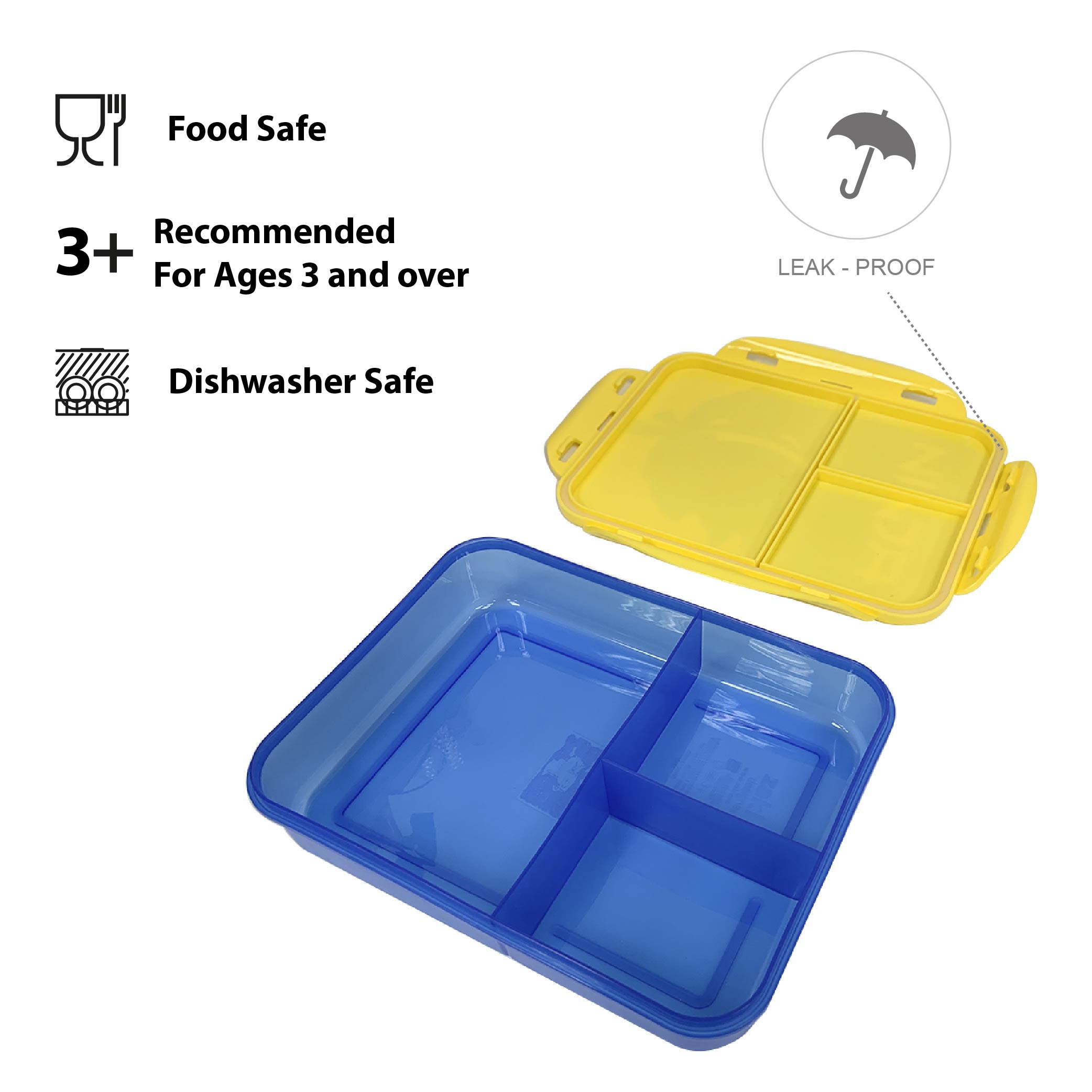Ninja 3-section Reusable Bento Boxes, Video Games, 2-piece set slideshow image 4 Ninja 3-section Reusable Bento Boxes, Video Games, 2-piece set slideshow image 4