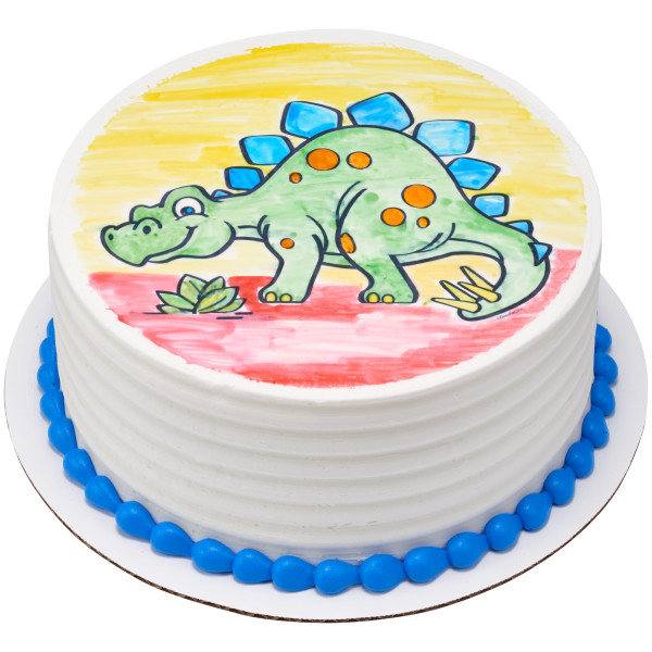 Paintable Stegosaurus PhotoCake® Edible Image®