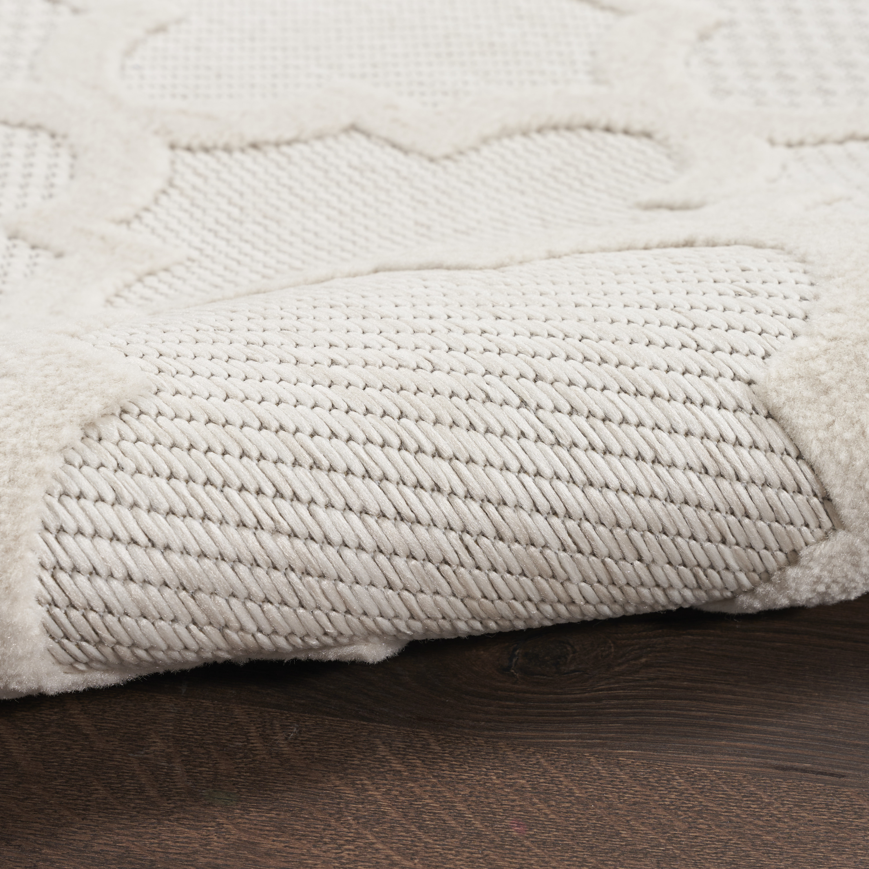Nourison Easy Care 6' x 9' Ivory White Modern Rug