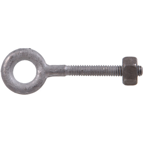 Hardware Essentials Eye Bolt with Hex Nut Hot Dipped Galvanized Plain Pattern 1/4